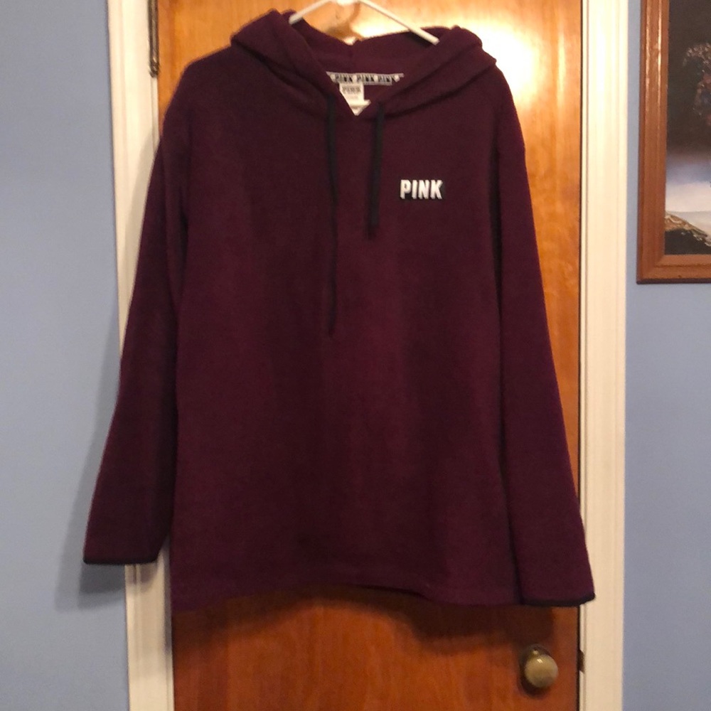 Pink polar fleece tunic